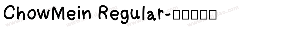 ChowMein Regular字体转换